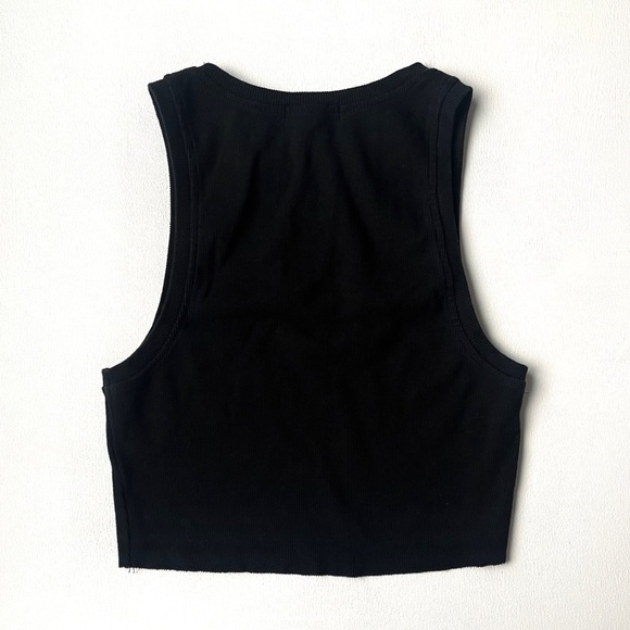 Glassons Black Ribbed Tank - Picture 2 of 3